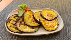 Eggplant with Honey (Vegetarian) at Lopes Tapas & Wine in Armacao De Pera