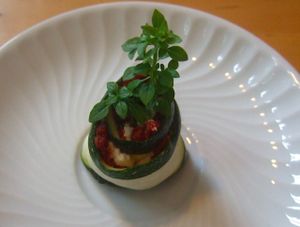 Lasagna Puff (a recent delicious inovation!) at Quintal Bioshop in Porto