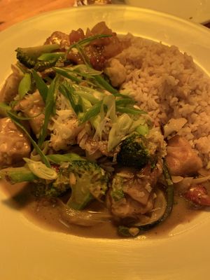 “Jewel in the Crown” is the name of the plate! It was delicious, especially the fried tofu 😁 at Napi's in Provincetown