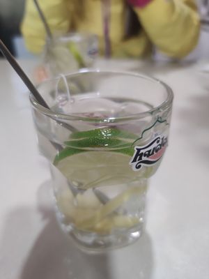 Hot ginger tea at Maison Trang Restaurant in Hue