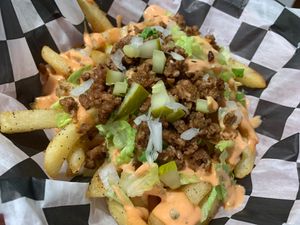 Big Mac Fries  at NahMaStay Vegan in Bronx