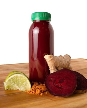 Beet Juice at YOL Juice Market in Decatur