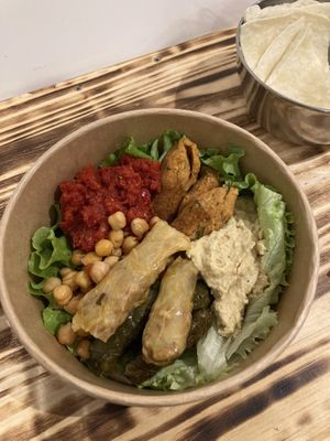 My selection of 5 mezzes. You might choose other options 😊  at Le Sofra in Strasbourg