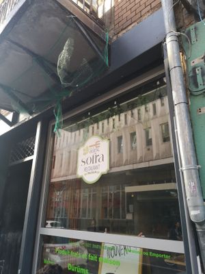 Outside at Le Sofra in Strasbourg