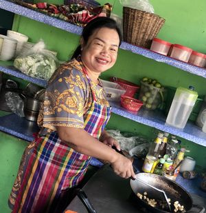 Open Kitchen at On's Thai Isaan in Kanchanaburi