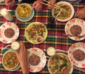 lots of options! at On's Thai Isaan in Kanchanaburi