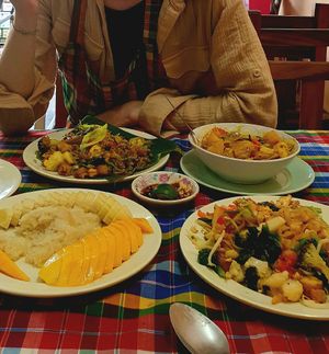 Fried curry rice, curry at On's Thai Isaan in Kanchanaburi