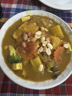 Massaman curry   at On's Thai Isaan in Kanchanaburi