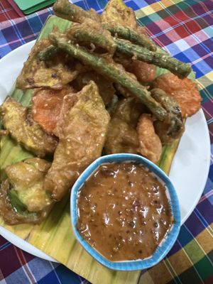 Tempura veg   at On's Thai Isaan in Kanchanaburi