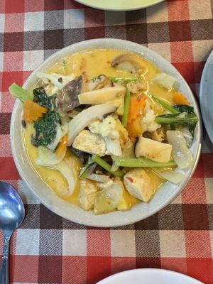 Red curry  at On's Thai Isaan in Kanchanaburi