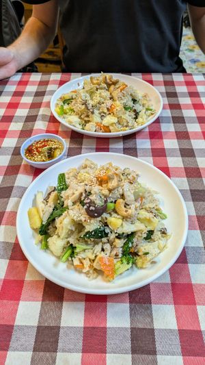 Pineapple fried rice at On's Thai Isaan in Kanchanaburi