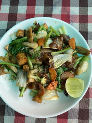 Pad see ew   at On's Thai Isaan in Kanchanaburi