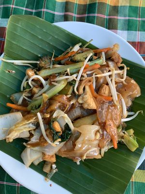 Noodles at On's Thai Isaan in Kanchanaburi