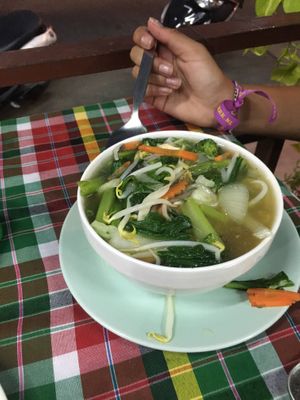Noodle Soup at On's Thai Isaan in Kanchanaburi