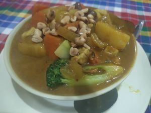 Massama curry at On's Thai Isaan in Kanchanaburi