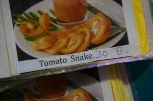 Watch out for the tomato snake! (Shake) at On's Thai Isaan in Kanchanaburi