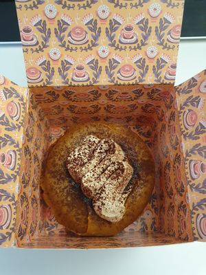 Tiramisu donut at Brammibal's Donuts - Jungfernstieg in Hamburg