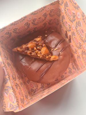 Donut + Nussecke at Brammibal's Donuts - Jungfernstieg in Hamburg