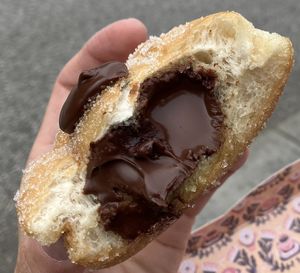 Choc Bomboloni  at Brammibal's Donuts - Jungfernstieg in Hamburg