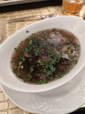 Vegan mushroom soup at Lifestyle Resort Zum Kurfürsten in Bernkastel-kues