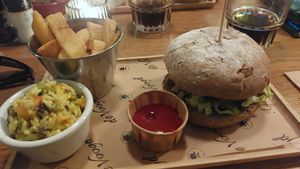 Vegan Mexican burger at Eetcafé de Voogd in Sassenheim