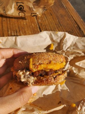 The Baaadasss Breakfast Sandwich at Localita and the Badasserie in Los Angeles