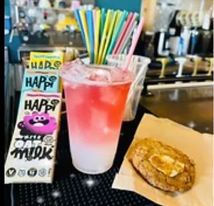 Vegan Smore cookie and Disco Lemonade at Centro Tea Co in Deland