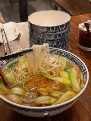 Vegan rice noodles   at Ngon  in Newcastle Upon Tyne