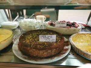 Cakes at Il Vegetariano in Florence
