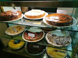 Cakes at Il Vegetariano in Florence