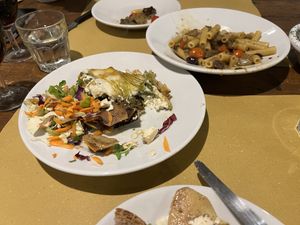 Ordered two entrees and two desserts  at Il Vegetariano in Florence