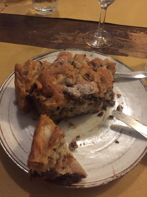 A cake that satisfied a cake pig! at Il Vegetariano in Florence