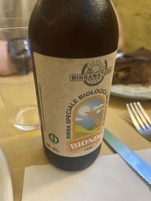 vegan beer  at Il Vegetariano in Florence