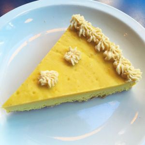 delicious lemon pie! at VITA - Hipolito Yrigoyen in Buenos Aires