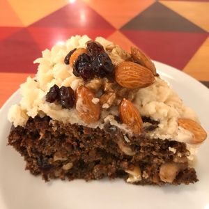 Carrot cake at VITA - Hipolito Yrigoyen in Buenos Aires