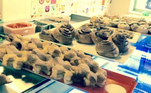 cinnamon rolls are delicious.   at VITA - Hipolito Yrigoyen in Buenos Aires