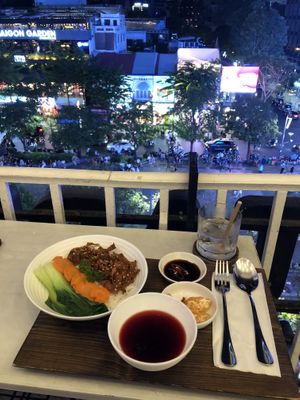 dinner with a view  at 21 Grams in Ho Chi Minh City