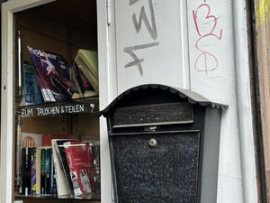 book hub belongs café  at Holtz Und Kupfer in Cologne