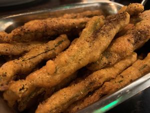 Okra fries  at Babul's in Darlington