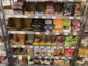 Tons of shelves with snacks! at Nooch Vegan Market in Denver