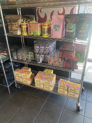 More Merch  at Rad Coffee in Covina