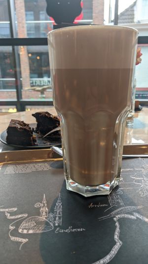 Oatmilk at Douwe Egberts Café in Eindhoven