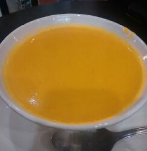 carrot ginger soup at Pete's Frootique & Fine Foods in Halifax
