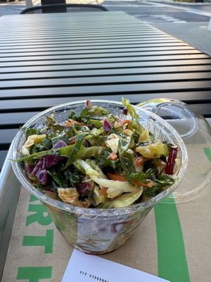 Side salad (comes HEAVILY doused in dressing)  at Hart House - Hollywood in Hollywood