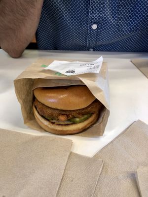 Spicy chicken sandwich (vegan, of course!)  at Hart House - Hollywood in Hollywood