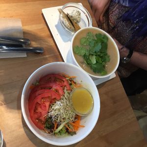 ? soup + salad at Cafe by Tao in North Vancouver