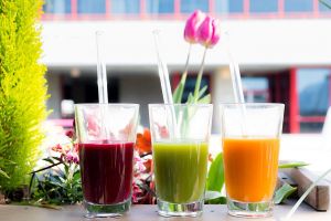 Cold Pressed Juices Super Detox, Green Clean and Immune Boost at Cafe by Tao in North Vancouver