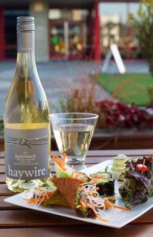 Haywire local winery at Cafe by Tao in North Vancouver