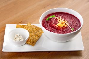 Borscht Soup at Cafe by Tao in North Vancouver