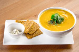 Butternut Velvet Soup at Cafe by Tao in North Vancouver